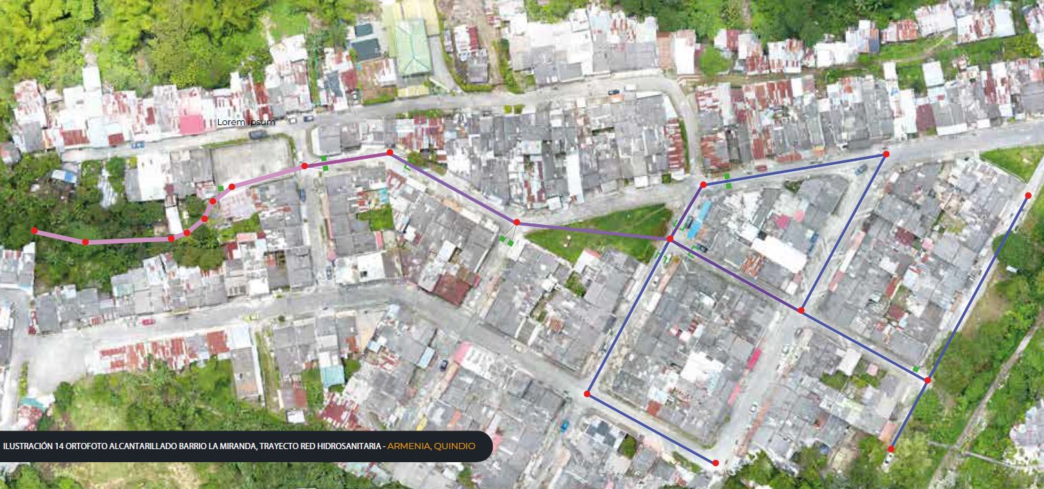 Sewer network construction in the La Miranda neighbourhood, Armenia, Quindío (1/4)