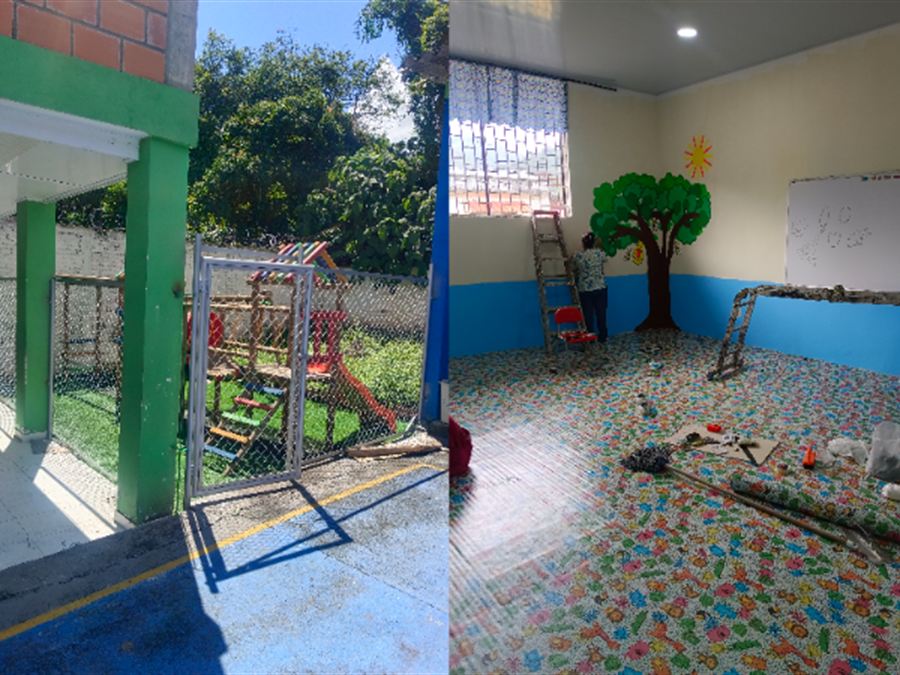 Mantenimiento y adecuación del Colegio San Vicente en Génova, Quindío